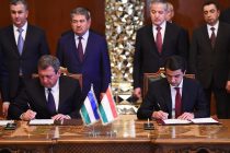 Между Душанбе и Ташкентом подписано Соглашение о торгово-экономическом и культурно-гуманитарном сотрудничестве