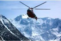 Установлено место аварии вертолёта, и восстановлена связь с альпинистами