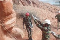 Спасатели Управления КЧС и ГО по Хатлонской области провели практические занятия по скалолазанию
