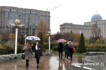 О ПОГОДЕ: сегодня в Таджикистане  переменная облачность, ночью и утром временами небольшой дождь
