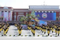 Участие Лидера нации Эмомали Рахмона в «Карнавале Навруза» в городе Душанбе