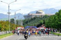 ПРАЗДНИЧНЫЙ ЗАБЕГ.   В День столицы в Душанбе прошёл Х международный полумарафон
