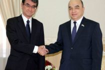 Председатель Маджлиси намояндагон встретился с Министром иностранных дел Японии Таро Коно