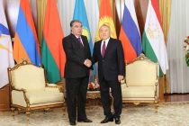 Президент Республики Таджикистан Эмомали Рахмон встретился с Первым Президентом Республики Казахстан Нурсултаном Назарбаевым