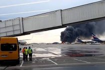 В московском аэропорту Шереметьево произошла авиакатастрофа,  погиб 41 человек