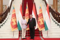 Президент Республики Таджикистан Эмомали Рахмон встретился с Президентом Социалистической Демократической Республики Шри-Ланка Майтрипалой Сирисеной
