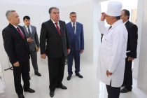 Президент страны Эмомали Рахмон открыл в Раштском районе диагностический и лечебный центр «Сияриён»