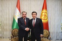 Встреча Президента Республики Таджикистан Эмомали Рахмона с Президентом Кыргызской Республики Сооронбаем Жээнбековым