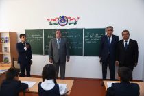 Президент страны Эмомали Рахмон открыл здание среднего общеобразовательного учреждения №33 в селениях Сари Хосор Бальджувонского района