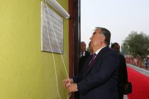 Лидер нации Эмомали Рахмон открыл амфитеатр в Ховалингском районе