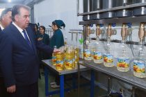 Лидер нации Эмомали Рахмон сдал в эксплуатацию предприятие по переработке растительного масла ООО «ЗирвЭко»