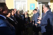 Президент страны Эмомали Рахмон сдал в эксплуатацию здание Исполнительного комитета Народной демократической партии Таджикистана в Кухистони Мастчохском районе