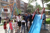 В районе Сино столицы сдана в эксплуатацию спортивная площадка для детей и взрослых
