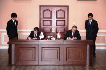 В Душанбе состоялась церемония подписания обменных нот между Таджикистаном и Японией
