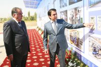 Лидер нации Эмомали Рахмон заложил камень в фундамент строительства предприятия по производству электрического оборудования в городе Душанбе