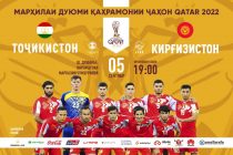 ФУТБОЛ. Билеты на отборочный матч ЧМ-2022 между сборными Таджикистана и Кыргызстана поступили в продажу