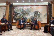 Встреча первого заместителя Премьер-министра Таджикистана Давлатали Саида с заместителем Премьер-министра Госсовета Китая Ху Чуньхуа