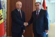 Президент Республики Таджикистан Эмомали Рахмон встретился с Президентом Республики Молдова Игорем Додоном