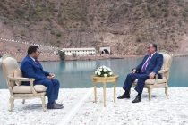 Интервью Президента Республики Таджикистан Эмомали Рахмона с корреспондентом телеканала «Аль-Джазира» Государства Катар в Рогунской ГЭС