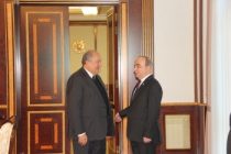 Шукурджон Зухуров встретился с Президентом Республики Армения Арменом Саркисяном