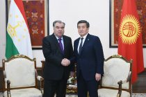 Президент Республики Таджикистан Эмомали Рахмон встретился с Президентом Кыргызской Республики Сооронбаем Жээнбековым