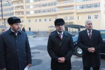 Председатель города Душанбе Рустами Эмомали   открыл комплекс жилых зданий «Доступное жильё»