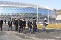 Рустами Эмомали ознакомился с ходом строительных работ в спортивном комплексе в Душанбе