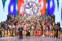 Участие Лидера нации Эмомали Рахмона в фестивале «Таджикский атлас и адрас-2020» во Дворце Арбоб