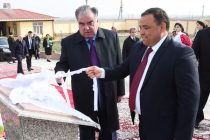 Лидер нации Эмомали Рахмон открыл Птицеводческую фабрику ООО «Дусти Азиз» в Бободжон Гафуровском районе