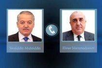 Главы МИД Таджикистана и Азербайджана обсудили вопросы противодействия распространению коронавирусной инфекции