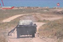 Российские военнослужащие уничтожили «джихад-мобили»* на учениях  в горах Таджикистана