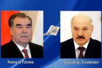 Президент Республики Таджикистан Эмомали Рахмон провёл телефонный разговор с Президентом Республики Беларусь Александром Лукашенко