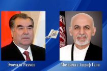 Президент Республики Таджикистан Эмомали Рахмон провел телефонный разговор с Президентом Исламской Республики Афганистан Мухаммадом Ашрафом Гани