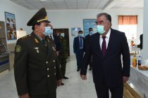 Глава государства Эмомали Рахмон посетил войсковую часть Сухопутных войск в Дарвазском районе