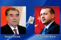 Президент Республики Таджикистан Эмомали Рахмон провёл телефонный разговор с Президентом Турецкой Республики Реджепом Тайипом Эрдоганом
