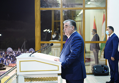 Речь Лидера нации Эмомали Рахмона на церемонии открытия стадиона в Матчинском районе Согдийской области Сентябрь 14, 2020 20:03