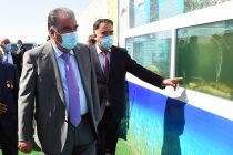 Лидер нации Эмомали Рахмон в Аштском районе в ООО «Рахшона» сдал в эксплуатацию пруд для разведения рыбы