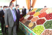 Лидер нации Эмомали Рахмон посетил выставку сельскохозяйственной продукции и народных ремёсел в Аштском районе