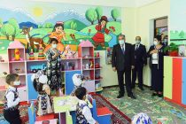 Открытие дошкольного образовательного учреждения «Офтобак» в районе Рудаки при участии Президента Эмомали Рахмона