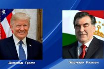 Поздравительная телеграмма Президента Соединенных Штатов Америки Дональда Джона Трампа Президенту Республики Таджикистан