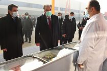 Президент страны Эмомали Рахмон в городе Душанбе дал официальный старт деятельности предприятия по производству мороженого ООО «Хурия»