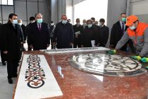 Президент страны Эмомали Рахмон в городе Душанбе сдал в эксплуатацию Предприятие по переработке гранитного камня и мрамора
