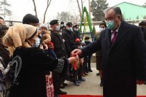 Лидер нации Эмомали Рахмон сдал в эксплуатацию два многоэтажных жилых дома для сотрудников Государственного комитета национальной безопасности Республики Таджикистан