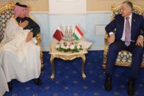 В Душанбе состоялась встреча Сироджиддина Мухриддина с  Государственным министром по иностранным делам Катара