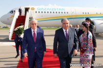 Президент Республики Таджикистан Эмомали Рахмон встретил Президента Республики Казахстан Касым-Жомарта Токаева в Международном аэропорту Душанбе