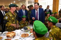 Президент Таджикистана Эмомали Рахмон: «Пограничные войска проявляют мужество, отвагу и самоотверженность для защиты рубежей нашей независимой страны»