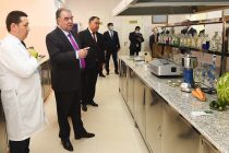 Глава государства Эмомали Рахмон открыл здание Центра стандартизации, метрологии, сертификации и торговой инспекции в Согдийской области