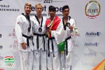 Известный таджикский спортсмен Мухаммадхасан Шомахмадов стал бронзовым призером на турнире «Taekwondo Beirut Open»
