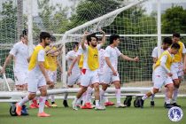 Сборная Таджикистана по футболу провела очередную тренировку в Осаке