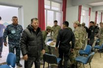 Министр внутренних дел Таджикистана принял участие в учениях сотрудников ОМОН